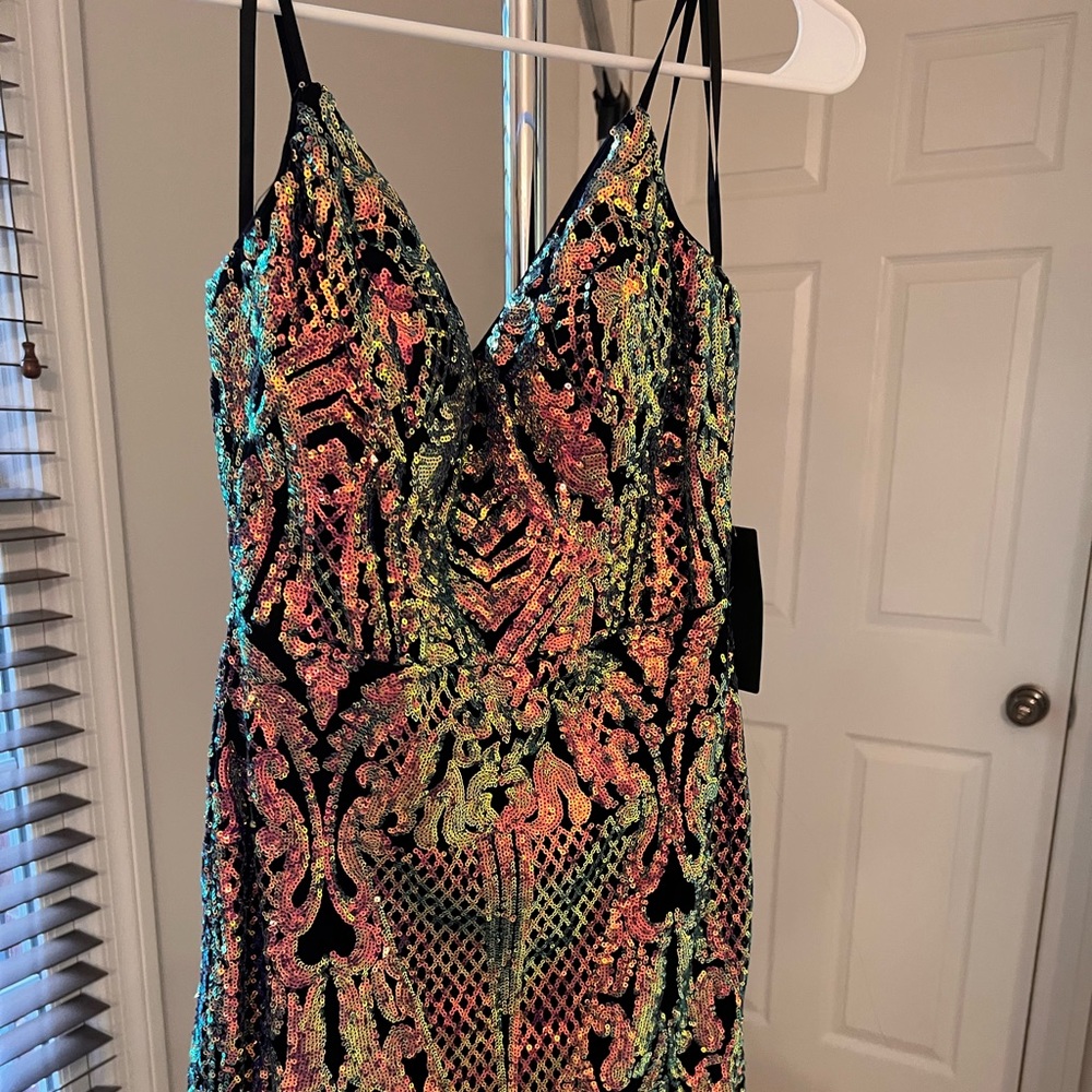 Night out mini dress.